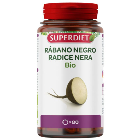 Rabanete Preto Orgânico 80 Comprimidos Superdiet