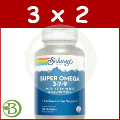 Pacote 3x2 Super Omega 3-7-9 120 Pérolas Solaray