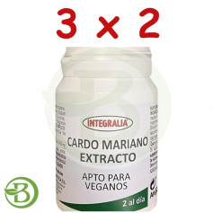 Pacote 3x2 Extrato de Cardo Mariano 60 Cápsulas Integralia
