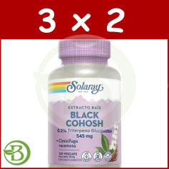 Pacote 3x2 Cohosh Preto 120 Cápsulas Solaray