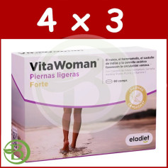 Pacote 4x3 Vitawoman Light Legs Forte 60 Comprimidos Eladiet