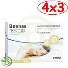 Pacote 4x3 Boa Noite 60 Comprimidos Eladiet