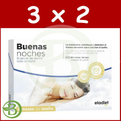 Pacote 3x2 Boa Noite 60 Comprimidos Eladiet