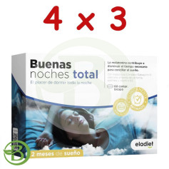 Pacote 4x3 Boa Noite Total 60 Comprimidos Eladiet