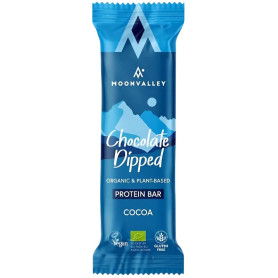 Barra de proteína de chocolate e cacau orgânico Moonvalley 50g