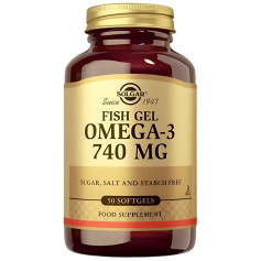 Gel de Peixe Ômega-3 50 Cápsulas Solgar