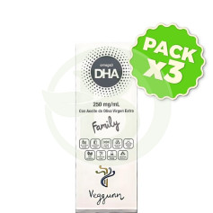 Pacote com 3x Ômega 3 Dha 30ml. Veggunn