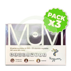 Pacote 3x Mãe (Gravidez) 30 Pérolas + 30 Cápsulas Veggunn