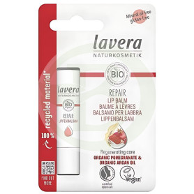 Bálsamo labial reparador de argan e romã Lavera Bio