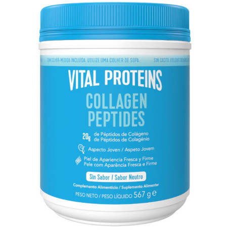 Peptídeos de Colágeno Sem Sabor 567g Vital Proteins