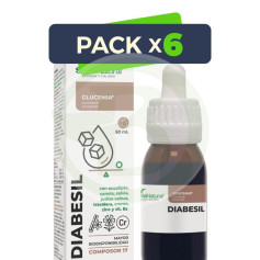 Pacote com 6x Composor 17 Diabesil Complex 50ml. Sória Natural