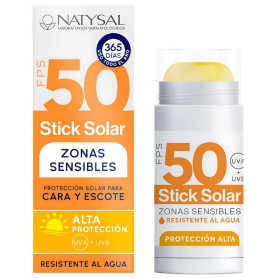Protetor Solar em Bastão Natysal para Áreas Sensíveis (Rosto e Decote) FPS 50 14g
