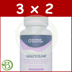 Pacote 3x2 Colesolive 90 Cápsulas Vegetais Nutrinat Evolution