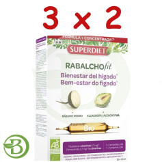 Pacote 3x2 Rabalchofit Bio (Rabanete Preto e Alcachofra) 20 Ampolas Superdiet