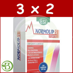 Embalagem 3x2 Normolip 5 Forte 36 Cápsulas Esi