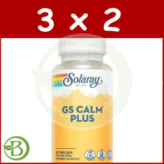 Pacote 3x2 Gs Calm Plus 30 Cápsulas Solaray