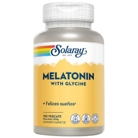 Solaray Melatonina com Glicina 100 Cápsulas Vegetais
