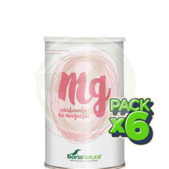 Pacote com 6x Carbonato de Magnésio 150g Soria Natural