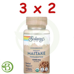 Pacote 3x2 Maitake 500Mg. 60 Cápsulas Solaray