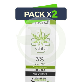Pack 2x Aceite De Cbd 3% 10Ml Drasanvi