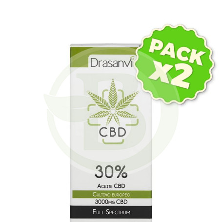 Pack 2x Aceite De Cbd 30% 10Ml Drasanvi