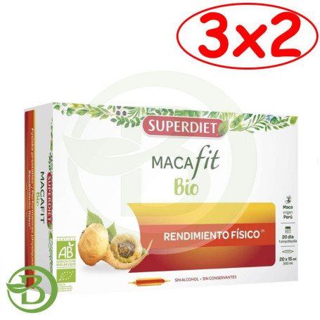 Pack 3x2 Macafit Bio 20 Ampollas Superdiet