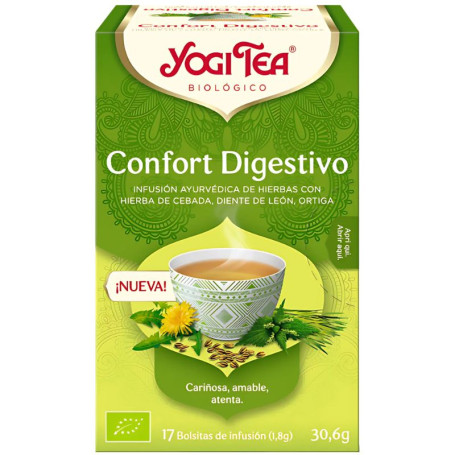 Conforto Digestivo 17 Sachês de Infusão de Chá Yogi