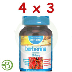 Pack 4x3 Berberina 500Mg 60 Capsulas Naturmil