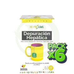 Pacote com 6 Herbodiet Limpeza de Fígado 20 Filtros Nova Diet