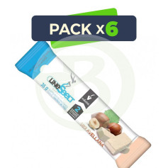 Pacote com 6 Barras de Avelã Line Sbelt 35g Novadiet