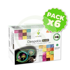Pacote com 6 frascos de Despatic Black com 20 ampolas de 10 ml. Novadiet