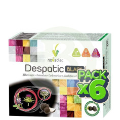 Pacote com 6 cápsulas vegetais Despatic Black 60 Nova Diet