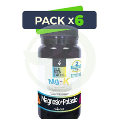 Pacote com 6 comprimidos de magnésio + potássio Nova Diet
