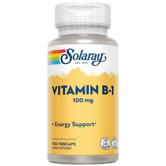 Solaray Vitamina B1 100mg 100 Cápsulas Vegetais