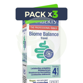 Pack 3x Biome Balance Travel (Viajes) 30 Cápsulas Lamberts