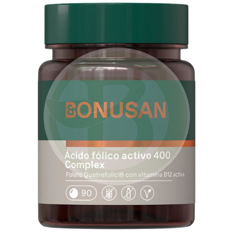 Ácido Fólico Ativo Mais 400Mcg. 90 Comprimidos Bonusan