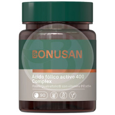 Ácido Fólico Ativo Mais 400Mcg. 90 Comprimidos Bonusan