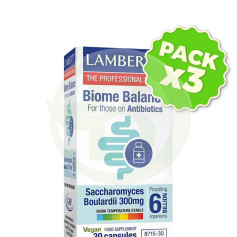 Pacote com 3x Antibióticos Biome Balance (Antibióticos) 30 Cápsulas Lamberts
