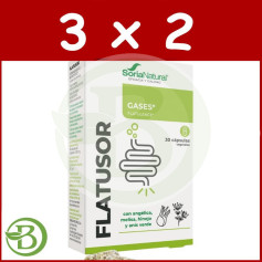 Pacote 3x2 Flatusor 30 Cápsulas Soria Natural