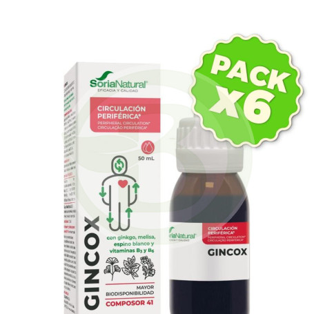 Pack 6x Composor 41 Gincox 50Ml Soria Natural
