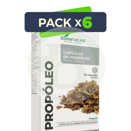 Pack 6x Propóleo 30 Cápsulas Soria Natural