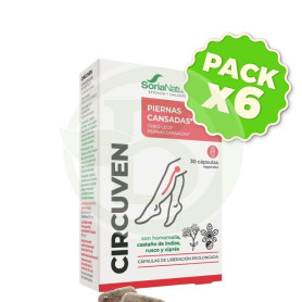 Pack 6x Circuven 30 Cápsulas Soria Natural