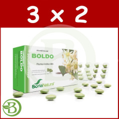 Boldo 3x2 Pack 60 Tablets Soria Natural