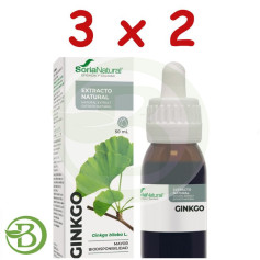 Pacote 3x2 Extrato de Ginkgo 50Ml Soria Natural
