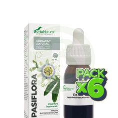 Pacote com 6 Extratos de Maracujá 50ml Soria Natural