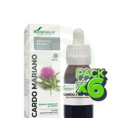 Pacote com 6x Extrato de Cardo Mariano 50ml Soria Natural