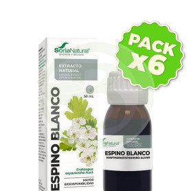 Pack 6x Extracto De Espino Blanco 50Ml Soria Natural