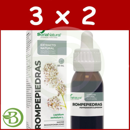 Pack 3x2 Extracto De Rompepiedras 50Ml Soria Natural