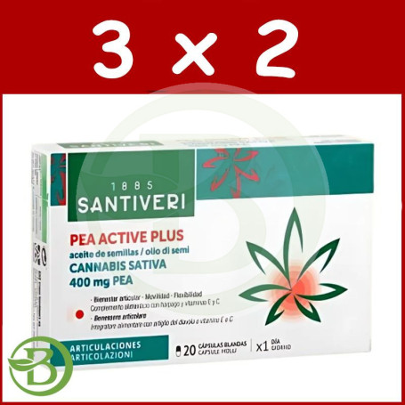 Pack 3x2 Pea Active Plus 20 Capsulas Santiveri