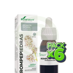 Pacote com 6 Extratos de Quebra-Pedras 50ml Soria Natural